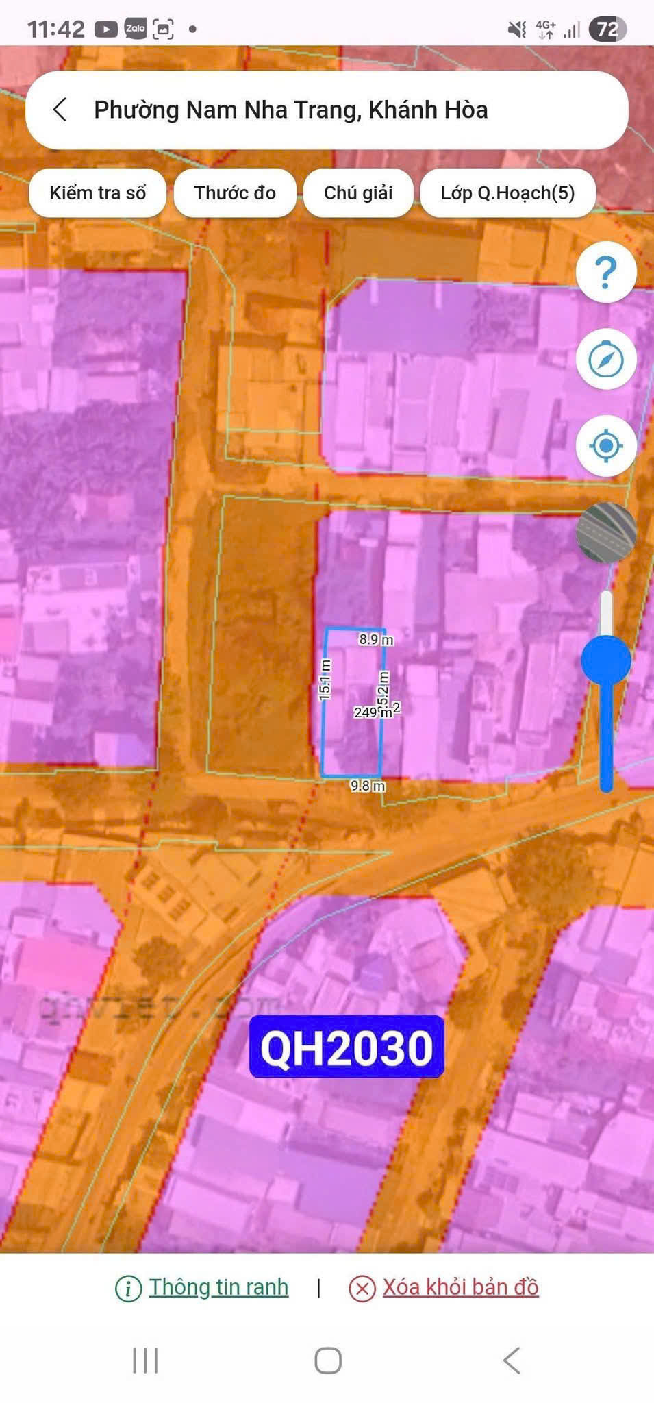 Bán đất đường Phong Châu, phường Nam Nha Trang, ngang 10m dài 25m. Giá tốt