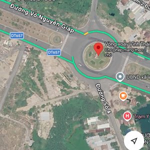 Cho thuê đất 2 mặt tiền Võ Nguyên Giáp, ngay Vòng xoay Vĩnh Thái. Diện tích 1350m² thổ cư